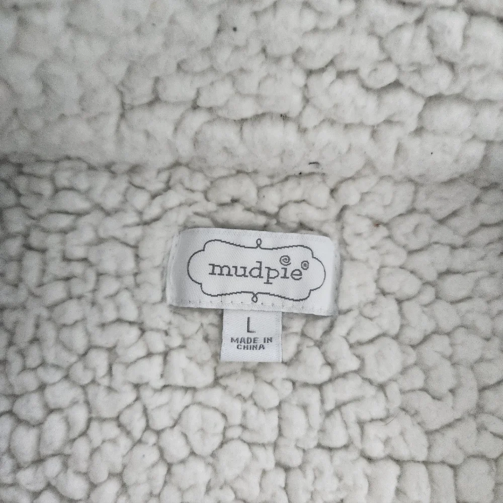 Mud Pie‎ Duncan Black Sherpa Vest / Size L